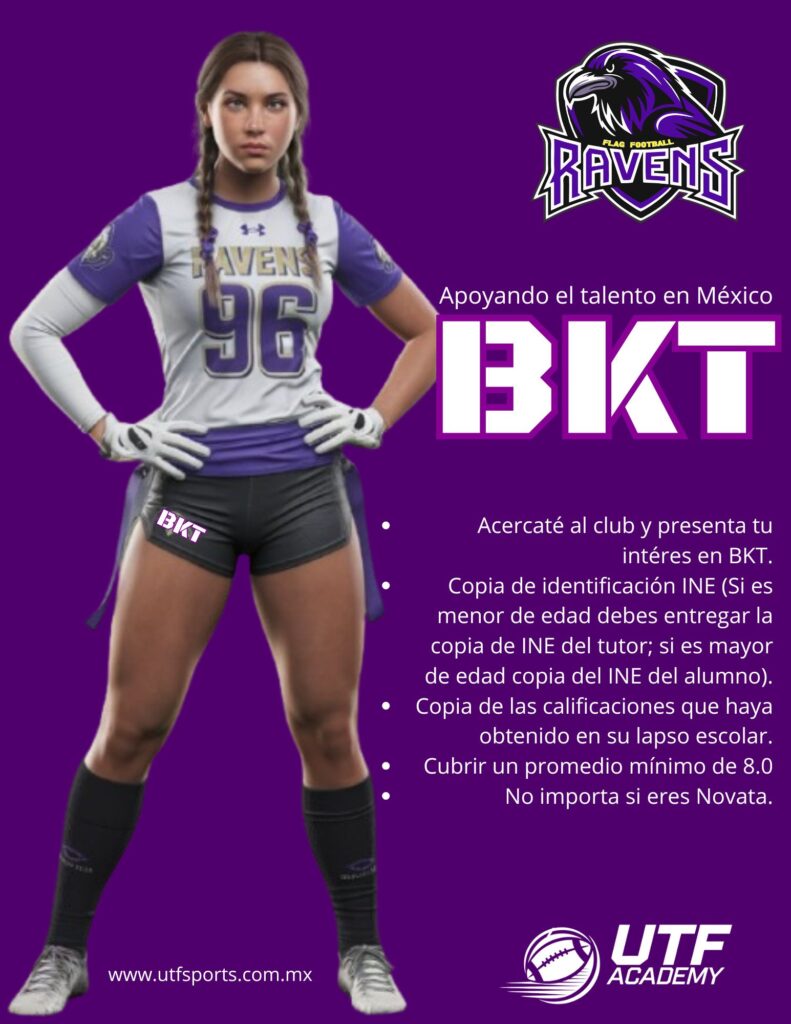 Ravens Flag football Becas deportivas