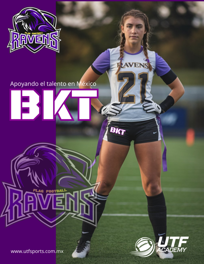 Becas deportivas flag football Ravens 